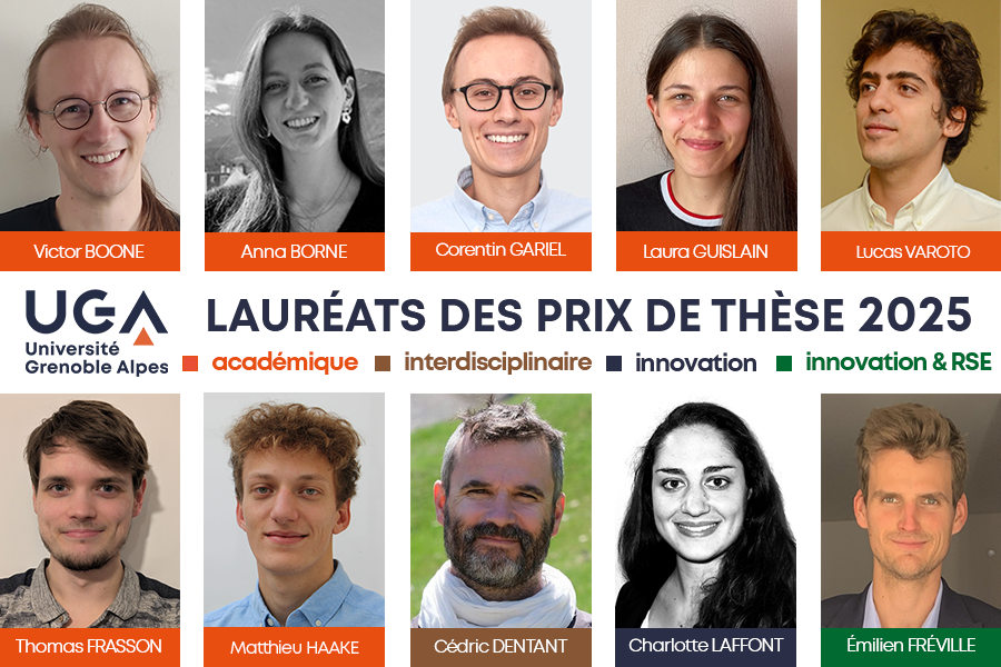 Lauréates et lauréats des prix de thèse UGA 2025
